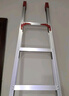 康鹏加厚铝合金梯子家用直梯单梯一字单侧工程梯阁楼梯上下床铺爬直梯 2.5米单梯，材料厚度1.5毫米 实拍图