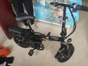 凤凰（Phoenix）电动自行车折叠电动车锂电池小型代驾车男女式成人电助力车 小飞侠 黑色/铝合金/48V可提电池 6AH电动续航18km 实拍图