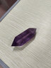 唯誠天然乌拉圭紫水晶双尖柱子紫水晶六棱柱摆件原石可打孔紫色吊坠 深紫3-4厘米左右 实拍图