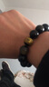 慈元阁黑曜石手链新年礼物生肖阿弥陀八大守护情侣款水晶情侣平安饰品 大势至【属马】男款手链 实拍图