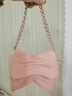 UR包包女包甜美蝴蝶结斜挎包女生包包2025新款链条单肩包生日礼物女 浅粉【送闺蜜送女朋友礼物实用】 实拍图