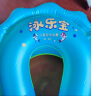 泳乐宝 新安全升级版防侧翻蛇形泳圈 宝宝儿童加厚环型充气泳圈 蓝色S码 实拍图