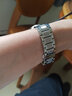手表钢带男女士不锈钢手表带 金属蝴蝶扣代用名匠天梭力洛克卡西欧罗西尼系列精钢手表链配件 钢色 19mm 实拍图