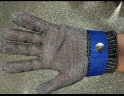 Golmud 防割手套 防切割不锈钢手套 GM579纯钢丝手套*10只+内衬 实拍图