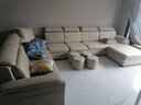 创繁现代可拆洗布艺沙发简约客厅小户型免洗科技布沙发组合家具 六件套3.6M【配四个布凳】 高密度海绵座包/科技布 实拍图