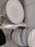浩雅 陶瓷餐具景德镇北欧餐具碗具碗盘碟套装微波炉洗碗机 22头墨云 实拍图
