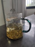 高茗 公道杯耐热玻璃透明一体月牙过滤茶水分离杯泡茶公杯分茶器茶具 月落公杯450ml 晒单实拍图