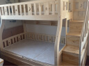 莱客轩（LAIKEXUAN）儿童上下床双层实木高低子母床梯柜款上铺1米下铺1.2米 实拍图