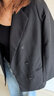 翊尚美小西装外套女春季设计感垫肩休闲小西服韩版上衣小个子女装外套 黑色 L 【推荐105-115斤】 实拍图