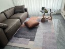 富居FOOJO客厅地毯侘寂风短绒加厚卧室沙发茶几地毯北欧INS风几何免洗防滑地毯160*230cm 晒单实拍图