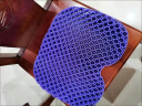 CTRLEND加厚蜂窝凝胶坐垫夏季汽车办公室座椅子屁垫学生透气冰垫凉垫 小号紫色40x32x4cm+布套 实拍图
