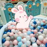 曼龙婴儿海洋球池彩色球加厚弹力波波球球池室内游乐场家用 200个装-童梦星球色-送收纳网 实拍图