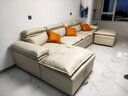 卡米盾 奶油风沙发床小户型客厅贵妃转角多功能两用可折叠科技布 3.3米双人+单人+贵妃+脚踏 乳胶款 实拍图