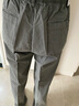 夏季老人裤子男亚麻商务休闲裤薄款男士长裤爸爸松紧腰宽松中老年人裤子爷爷 夏季薄款深灰色 XL【适合腰围2尺3-2尺5】 实拍图