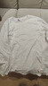 名创优品（MINISO）初秋纯棉打底衫男春秋重磅圆领内搭上衣男女生百搭纯色长袖T恤潮 白色(纯色) M 170(30天质量问题全额退) 实拍图