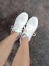361°女鞋运动鞋女秋冬季轻便透气跑步鞋网鞋情侣休闲鞋子女款旅游鞋 羽毛白/液态金 37 实拍图