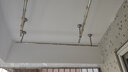 宾客不锈钢晾衣杆阳台顶装固定晾衣架挂衣杆晾衣神器晒衣架打孔凉衣架 高25CM带盖吊座 杆长1.8米 实拍图
