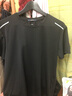 罗蒙（ROMON）短袖T恤男士夏季休闲冰丝薄款透气打底衫男698 黑色 2XL 实拍图