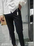真维斯休闲裤男秋冬新款修身直筒裤潮牌商务弹力百搭加绒加厚长裤子男 3381黑色 31 （建议135-145斤） 实拍图