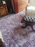 众弘众弘客厅地毯绒毛简约时尚卧室茶几垫床边毯纯色弹力加厚撸猫感 扎染 粉紫 200*300CM 加密 实拍图
