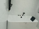 箭牌（ARROW） 浴缸家用 亚克力哑黑色五金气泡按摩浴缸 成人三裙边浴缸 高端升级款家用双人浴缸 1.7m 顶配按摩缸（带电动气泡） 覆盖区域免费安装 晒单实拍图