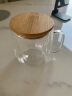 品喻（PINYU）双层玻璃杯马克杯带盖咖啡杯高颜值杯子家用办公室高硼硅水杯茶杯 晒单实拍图