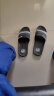 回力韩版凉拖鞋拼接情侣款浴室居家用时尚软底拖鞋HL333360黑色43码 晒单实拍图