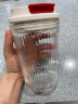 清水（SHIMIZU）玻璃杯女生高颜值咖啡杯水杯便携泡茶大容量杯子学生1035 天使白420ML 晒单实拍图
