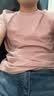 真维斯短袖t恤男夏季新款冰丝衣服潮流上衣男士纯棉男装圆领男生体桖衫 1164D雾蓝色+1178D灰色 L 实拍图