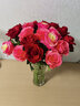 凉笙七夕节玫瑰10支仿真玫瑰花假花客厅家居装饰品婚庆单支干花样板房 10支(玫红色) 实拍图