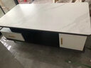 私 蜜(SIMI)茶几电视柜轻奢客厅岩板茶几现代简约大理石纹储物茶几 岩板白理石纹一米二茶几 实拍图