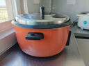 三角牌（Triangle） 电饭锅商用大容量10人以上食堂大型大号酒店饭店电饭煲保温微压蒸饭锅带蒸笼特大 23L不粘30-40人使用 橙色 23L 实拍图