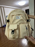 MOONRDEEN新款书包女初中大容量大高中生学院风双肩包女书包4-6年级小学生 米色 实拍图