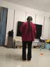 俞兆林中老年女装奶奶装加绒红色毛呢外套新年加绒加厚呢大衣 Y244U4004 实拍图