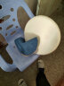 润眠（Rainmr） 坐垫椅子垫座椅垫办公室久坐记忆棉餐椅垫座垫学生四季用垫子 圆形-靓蓝色 40cm*40cm 实拍图