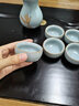 琦轩源  汝窑功夫茶具套装陶瓷家用办公室汝瓷开片泡茶器带茶盘茶壶茶杯公道杯茶漏整套高档送礼 故里汝窑提梁壶系列16件套-配茶盘 实拍图