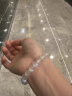 百洛奇斯里兰卡7A收藏级月光石手链黑曜石手串情侣款饰品 珠子8mm 晒单实拍图