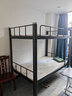 亿鉴闭口上下床上下铺成人高低床双层宿舍床2023新款铁艺钢制架子 1.2米宽黑色 超厚闭口送杉木床板 实拍图