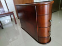 宝宾仕实木曲面边几美式沙发储物边桌欧式简约边柜客厅小茶几电话几角几 樱桃色 双抽屉81CM*27.5CM*61CM 实拍图