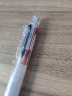 日本TANOSEE多功能三合一圆珠笔 红黑0.7mm油笔芯+0.5mm自动铅芯手账笔透明杆1支 16-8506-202 实拍图