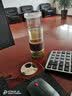佐卡佳（zuo kaja）茶水分离泡茶杯办公室家用耐热过滤茶叶双层玻璃杯大容量车载水杯 木纹色340ml 实拍图