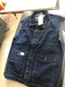 狄帝鲨 牛仔马甲男外套春秋季大码马夹休闲港风潮流ins背心青年无袖坎肩 一木森-Y882-蓝色 2XL 【155-175斤左右】 实拍图