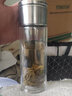 点盛男女士网红水杯简约双层泡茶玻璃杯子办公室茶水分离过滤茶杯便携 钢本色250ml【带杯刷杯套】 实拍图