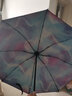 创意三折晴雨两用雨伞女  学生男士潮流小黑胶防晒遮阳伞 小清新户外便携折叠太阳伞 星海蓝 实拍图