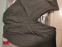 浪莎睡裤男100%纯棉短裤宽松舒适家居睡衣五分大裤衩分大码男士休闲裤 深灰色 L 实拍图