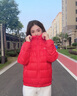 康博秋冬季轻薄羽绒服男连帽时尚休闲情侣装男女款外套 红色 L  实拍图