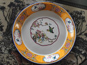 欧丽家珐琅搪瓷圆盘搪瓷茶盘老式怀旧铁瓷盘大盘鸡盘水果烧烤盘民族餐厅 茶盘【翠黄】 1个 24cm 实拍图