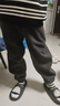 巴布豆儿童裤子秋冬季男童加绒保暖女童灯芯绒长裤时尚宽松潮流童装 深灰 150 实拍图