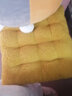 钟爱一生坐垫学生教室椅子垫屁垫办公室座椅垫子毛绒美臀椅垫加厚冬季保暖 羊羔绒-黄色 40*40cm 实拍图