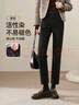 逸阳冬季新款黑色显瘦烟管法棍裤子直筒牛仔裤女小个子 黑色-冬季 30 实拍图